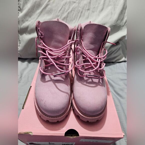 Timberland light pink girls boot 1 - Picture 1 of 6